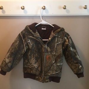 Boys XXS Carhartt Camo Jacket